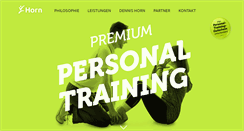 Desktop Screenshot of horn-personaltraining.com